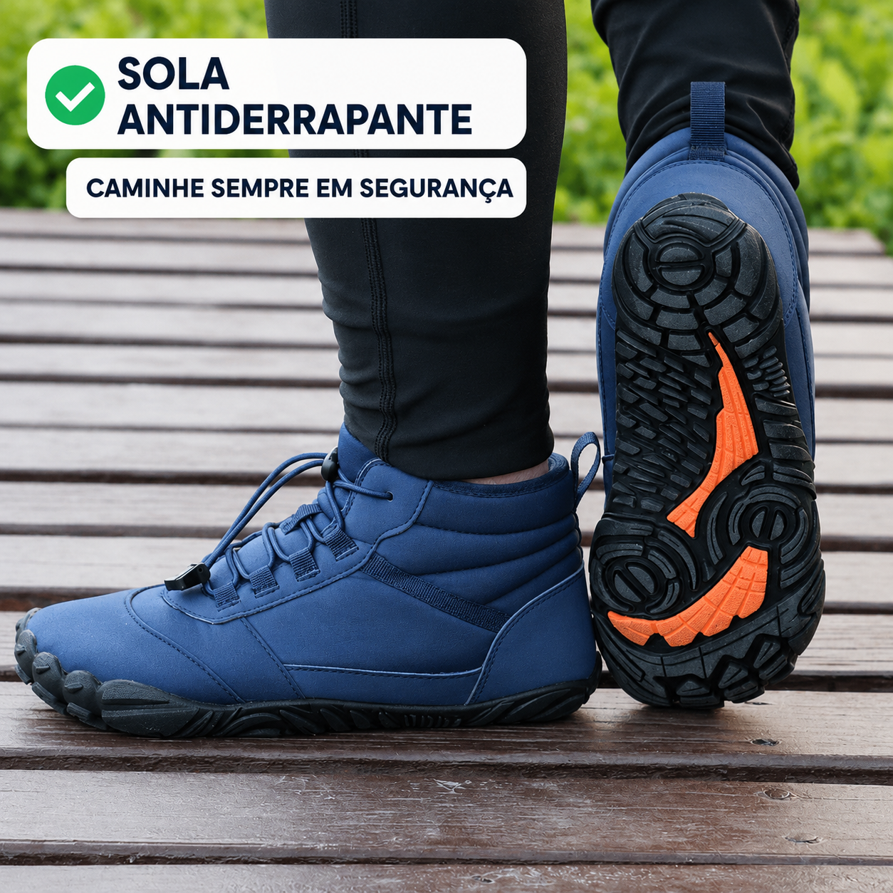 ORTOWAS Alpine™ | Sapatos Barefoot - quentes e que aliviam a dor