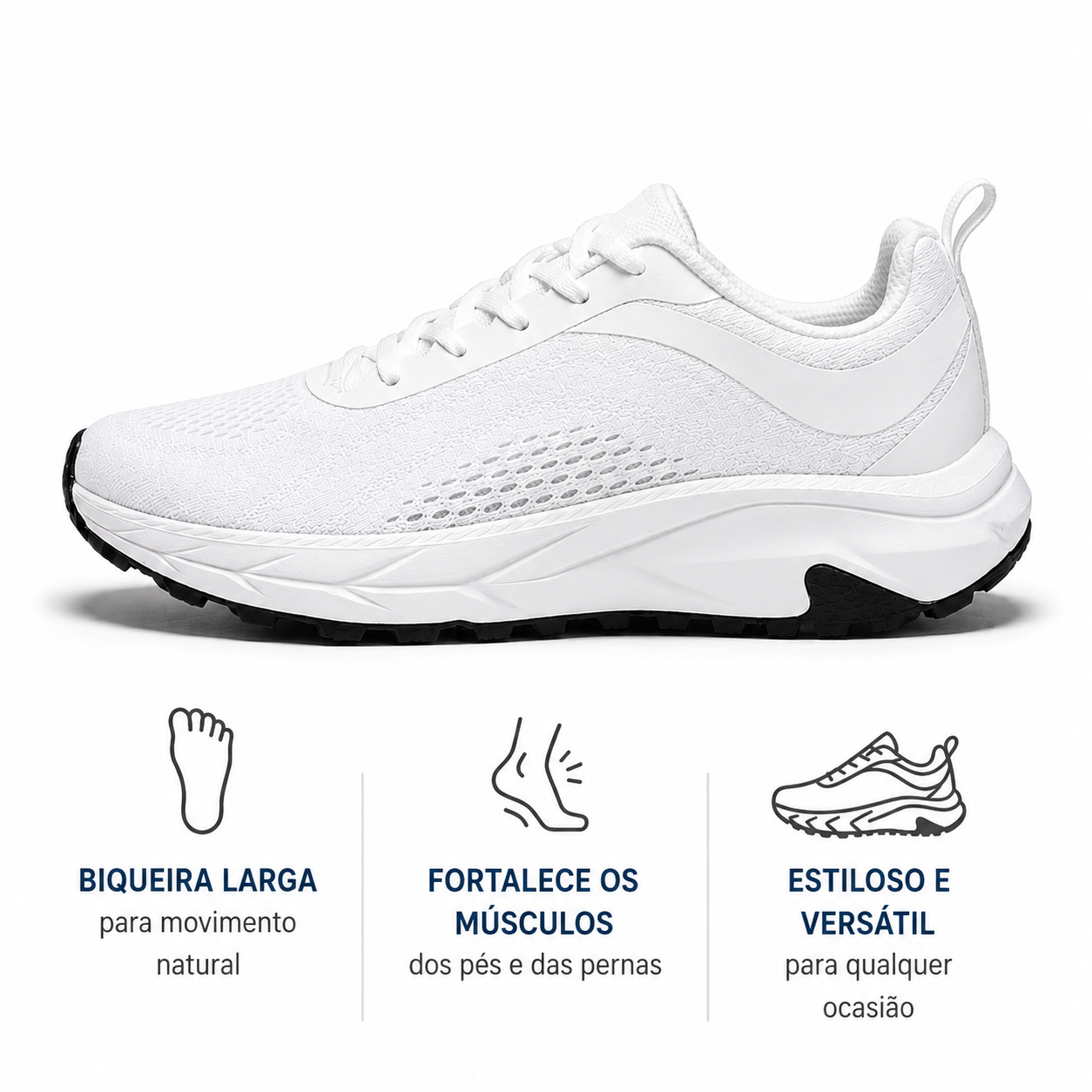 OrtoWas EasyFit™ - Sapatos ergonómicos largos para um movimento natural