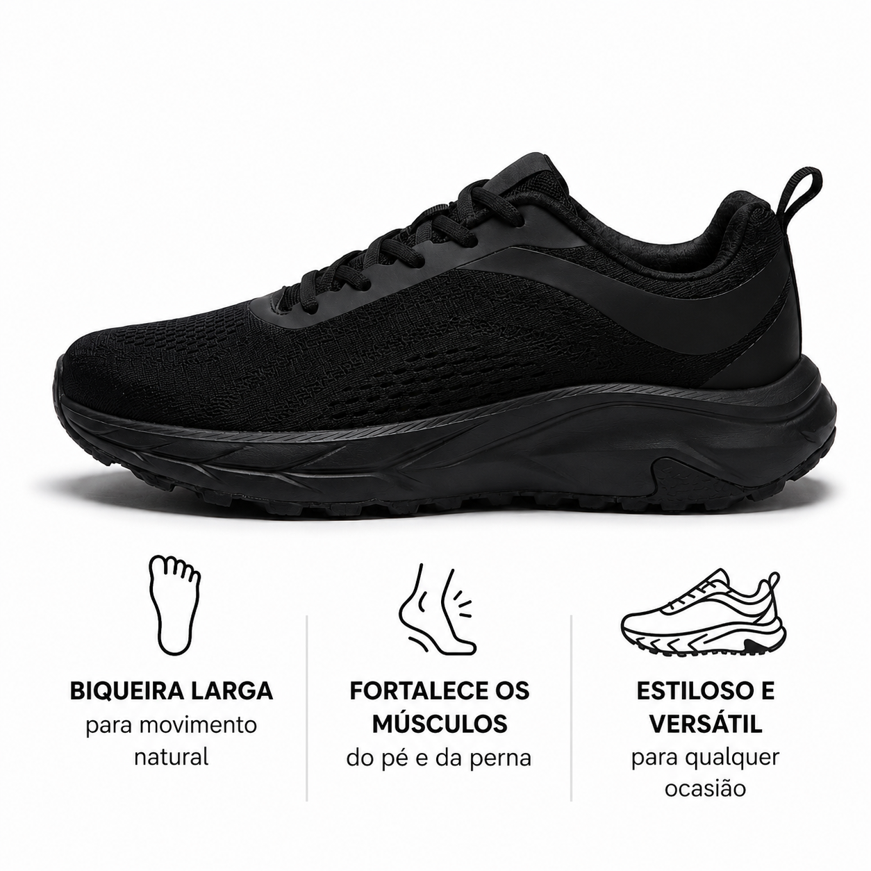 OrtoWas EasyFit™ - Sapatos ergonómicos largos para um movimento natural