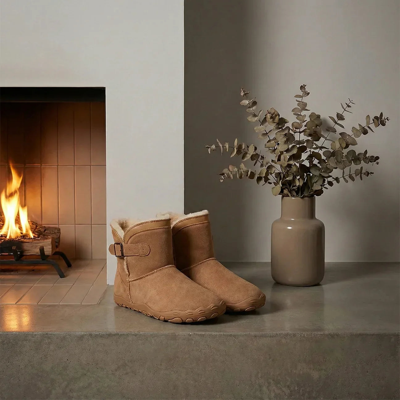 OrtoWas Furstep™ | Sapatos Barefoot quentes e aliviantes para mulher