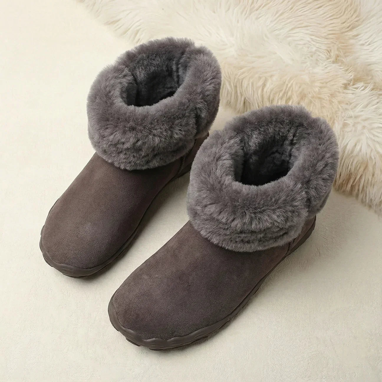 OrtoWas Furstep™ | Sapatos Barefoot quentes e aliviantes para mulher