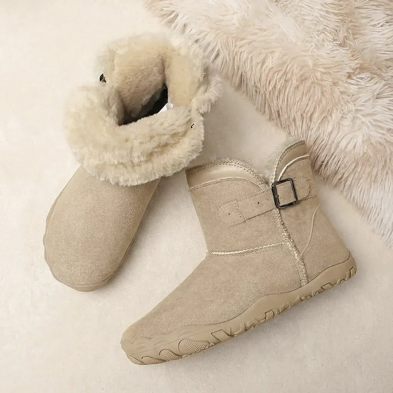 OrtoWas Furstep™ | Sapatos Barefoot quentes e aliviantes para mulher